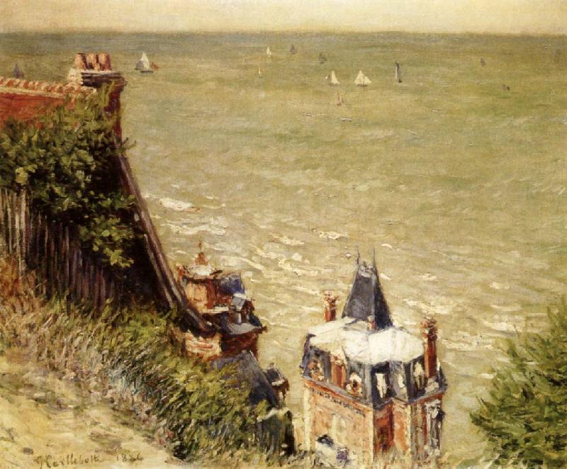 Gustave Caillebotte The Pink Villa China oil painting art